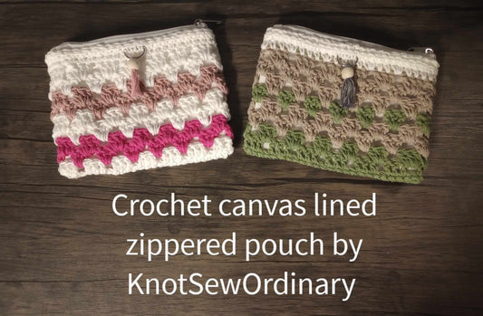 4x6 canvas lined zippered bags