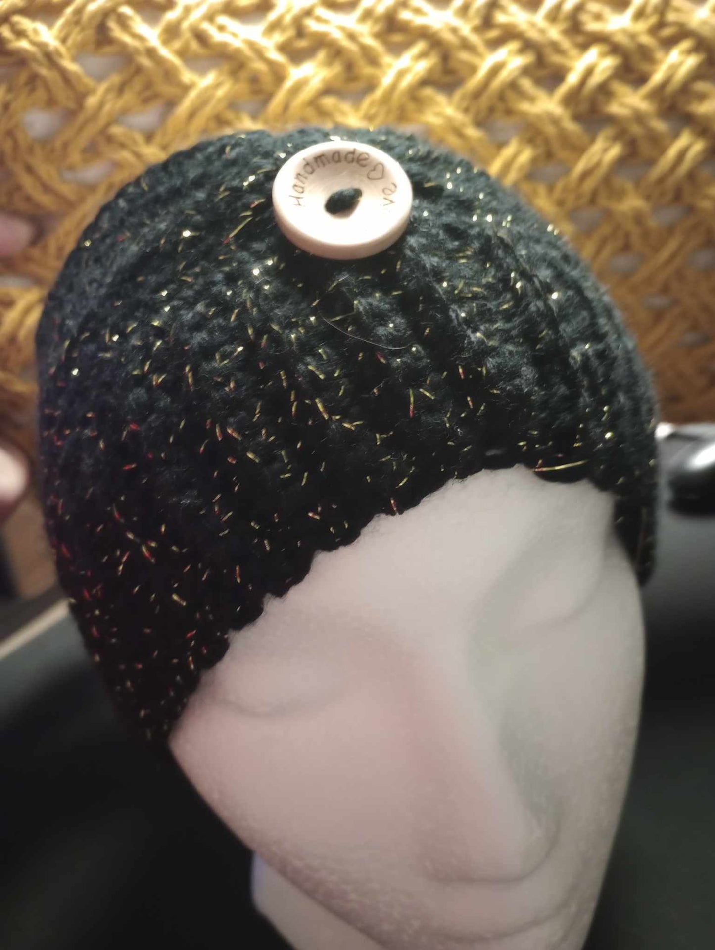 Crocheted Headband/ Ponytail Hat