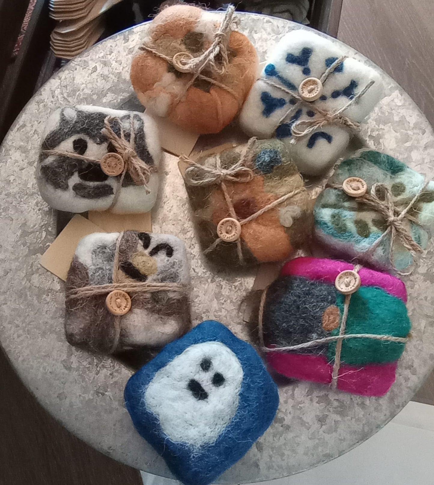 Handmade Felted Goats Milk Soap